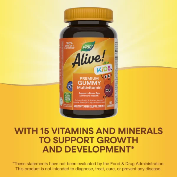 Nature's Way Alive!® Premium Kids Gummy Multivitamin - Image 3