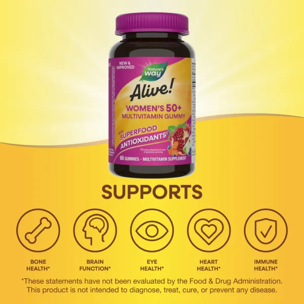 Nature's Way Alive!® Women's 50+ Gummy Multivitamins - Image 3