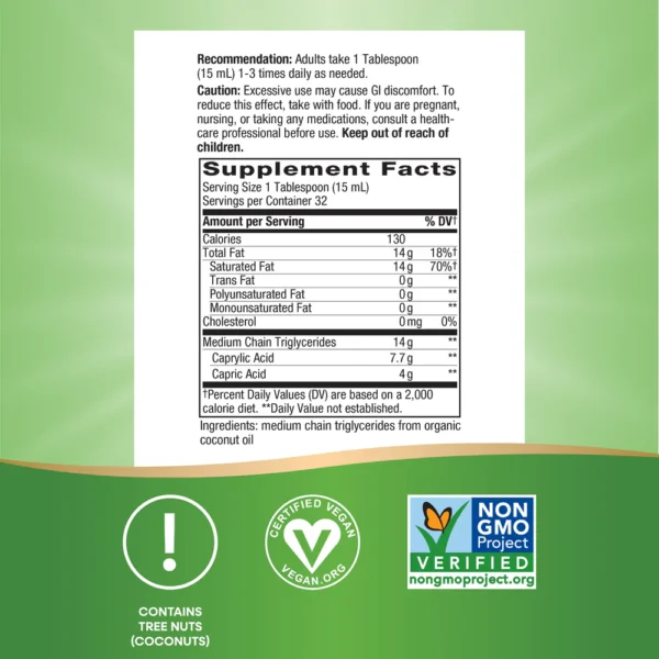 Nature's Way Organic MCT Oil - Image 4