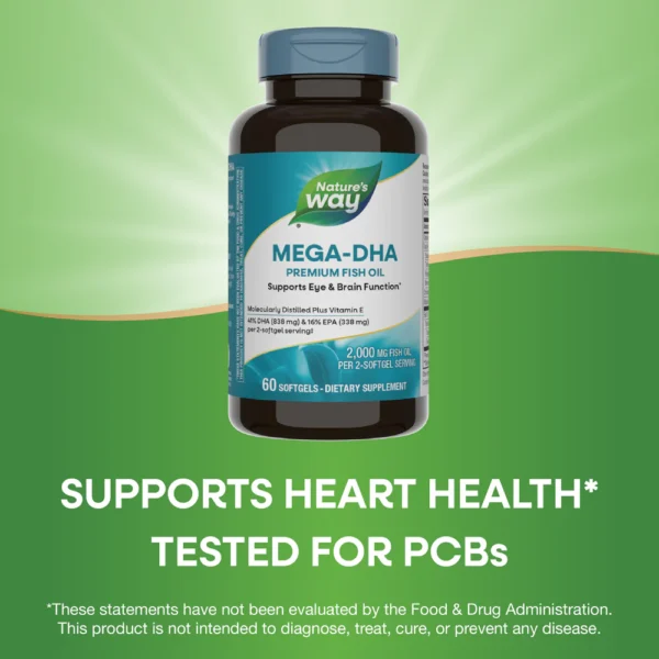 Nature's Way Mega-DHA Premium Fish Oil - Image 3